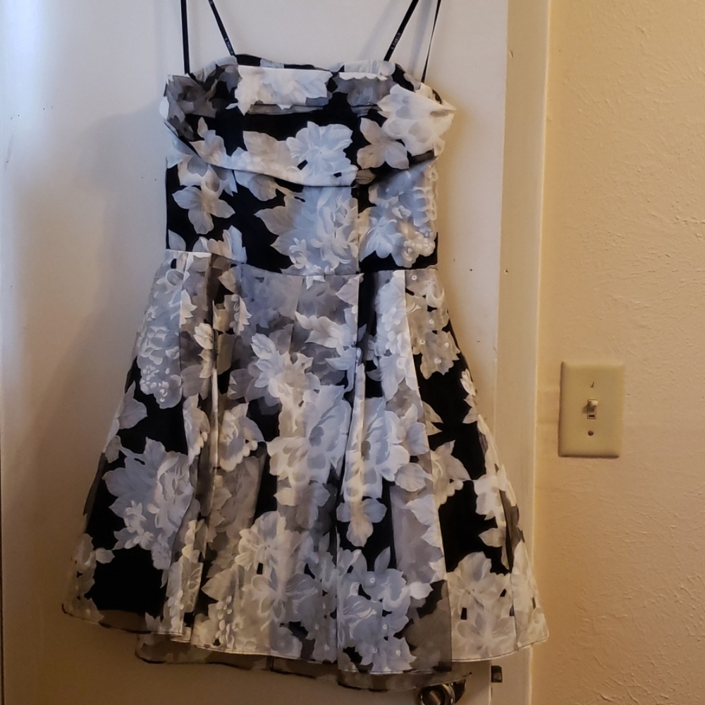 B. Darlin strapless floral dress
